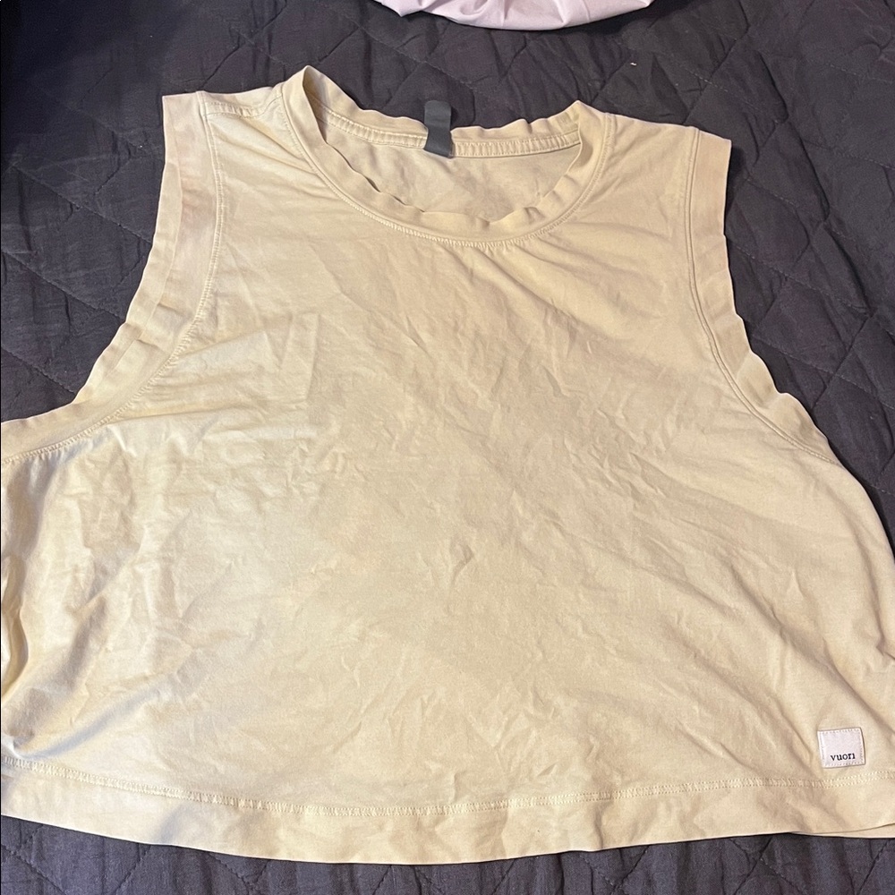 Vuori Women's Cream Muscle Tee